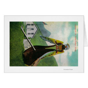 Indian Canoe with Figurehead in AlaskaState