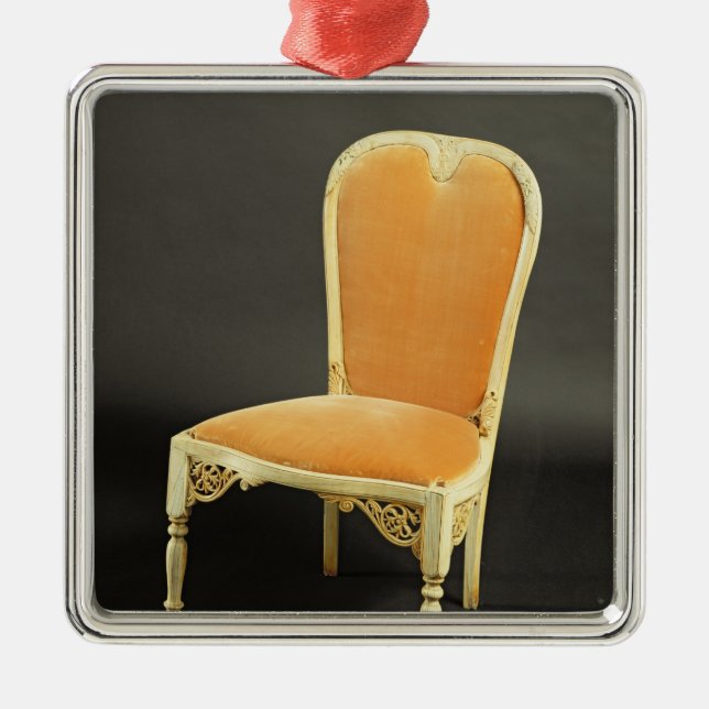 Indian chair, c.1820 metal tree decoration (Front)