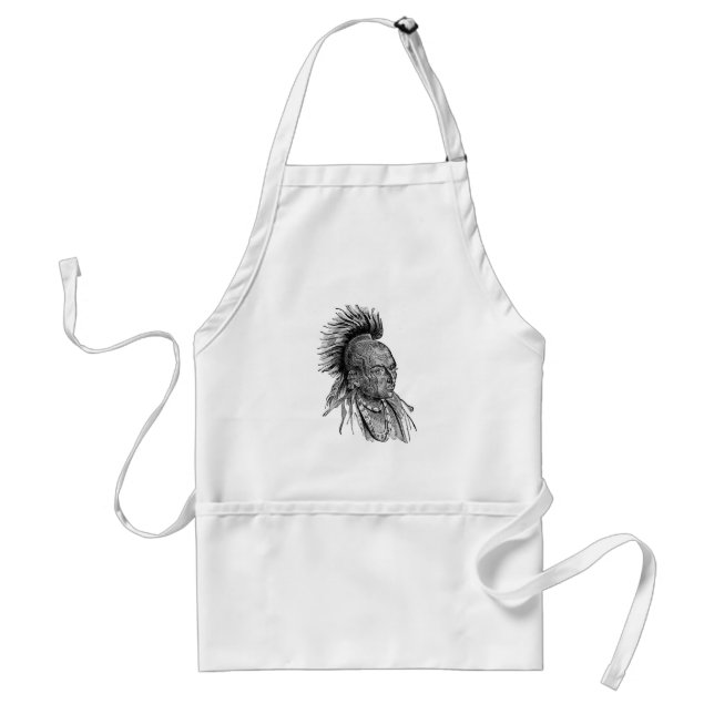 Indian Chief Adult Apron (Front)