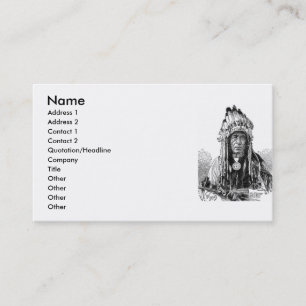 Indian Chief Business Card