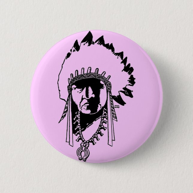 Indian Chief Button (Front)
