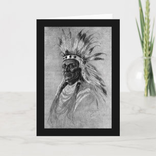 Indian Chief Greeting Card