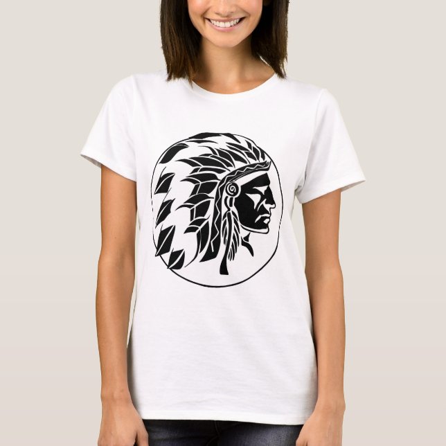 Indian Chief Head T-Shirt (Front)