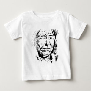 Indian Chief Ink Sketch Motivational Baby T-Shirt