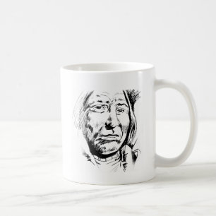 Indian Chief Ink Sketch Motivational Coffee Mug
