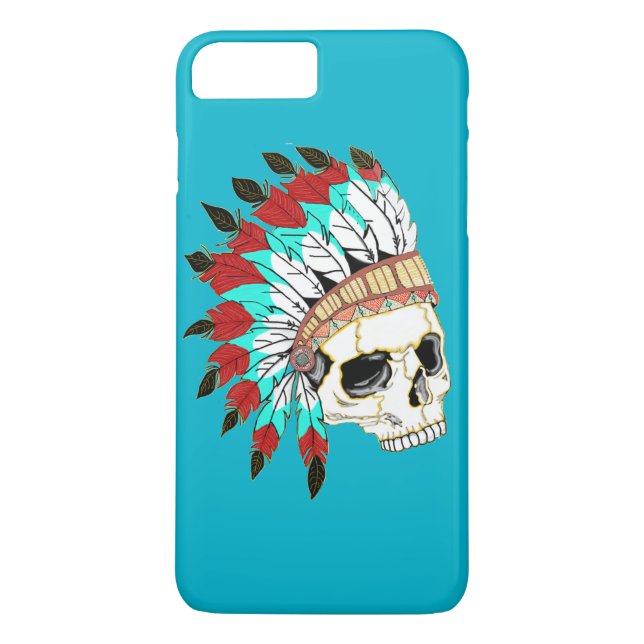 Indian Chief Skull Case-Mate iPhone Case (Back)