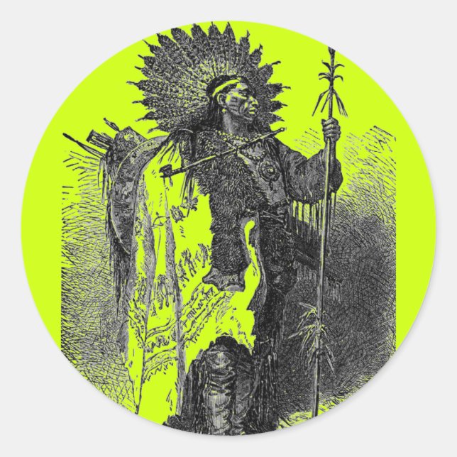 Indian Chief Sticker (Front)