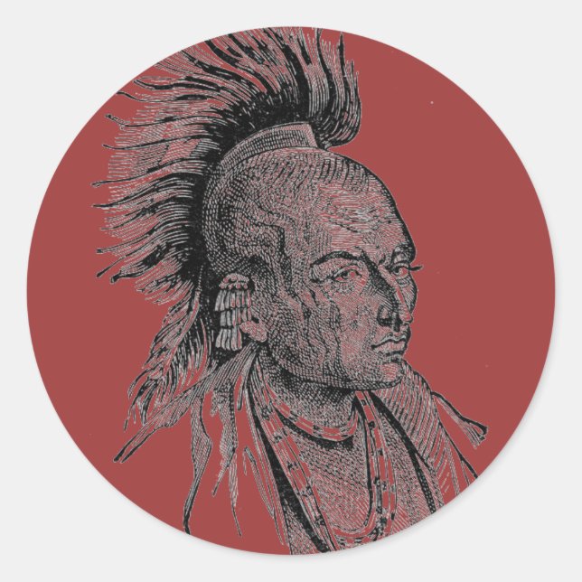 Indian Chief Sticker (Front)