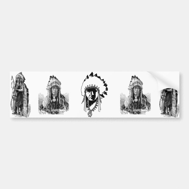 Indian Chiefs Bumper Sticker (Front)