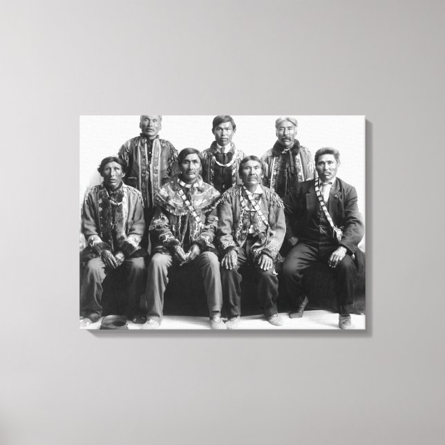 Indian Chiefs of Alaska Photograph Canvas Print (Front)