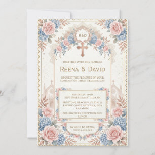 indian christian wedding invitation