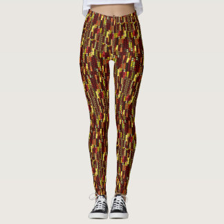 Indian Corn Pattern for Autumn Leggings