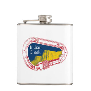 Indian Creek Climbing Carabiner Hip Flask