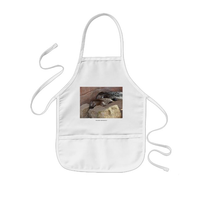 Indian Crested Porcupines Kids Apron (Front)