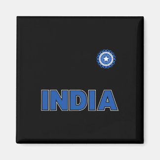 Indian Cricket (orange Kit) Magnet