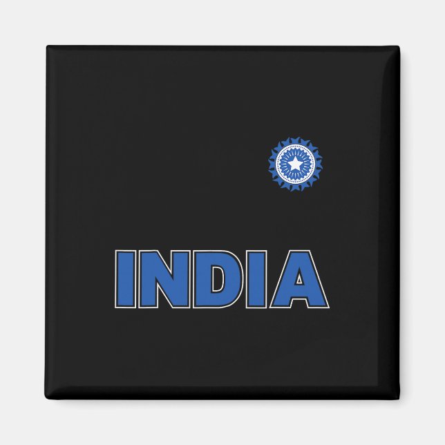 Indian Cricket (orange Kit)  Magnet (Front)