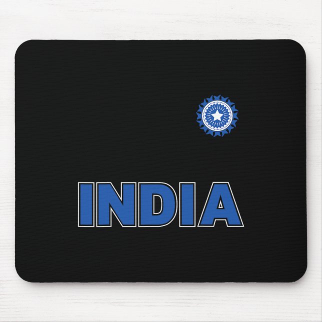Indian Cricket (orange Kit)  Mouse Pad (Front)