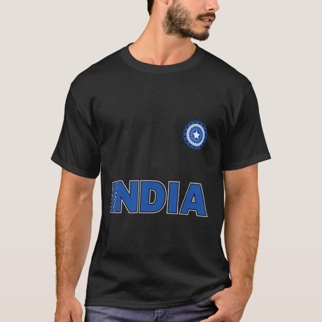 Indian Cricket (orange Kit)  T-Shirt (Front)