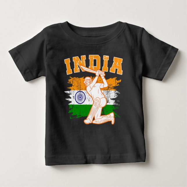 Indian Cricket Player  Baby T-Shirt (Front)