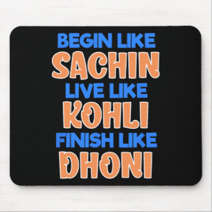 Indian Cricket Team Fan Supporter Jersey Mouse Pad