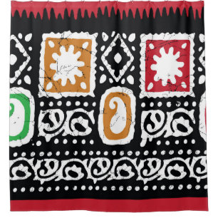 Indian Culture: Traditional Art Design Shower Curtain