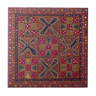Indian Decorative Art Print Tile
