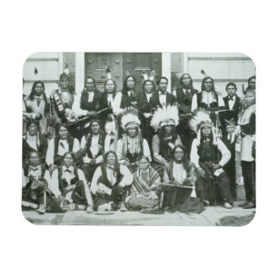 Indian delegation of Sioux leaders in Washington D Magnet