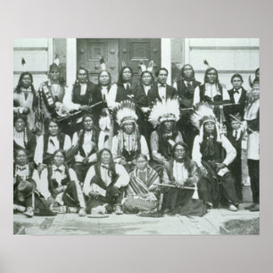 Indian delegation of Sioux leaders in Washington D Poster
