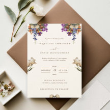 Indian Desi Wildflower Wedding Invitation
