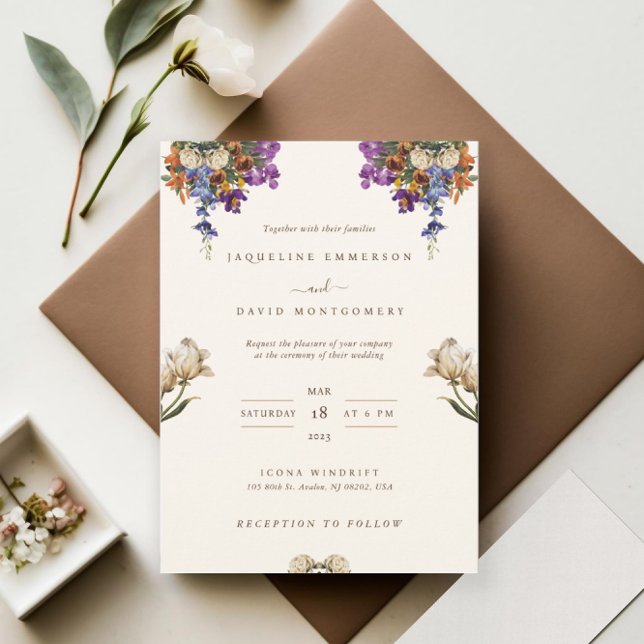 Indian Desi Wildflower Wedding Invitation (Creator Uploaded)