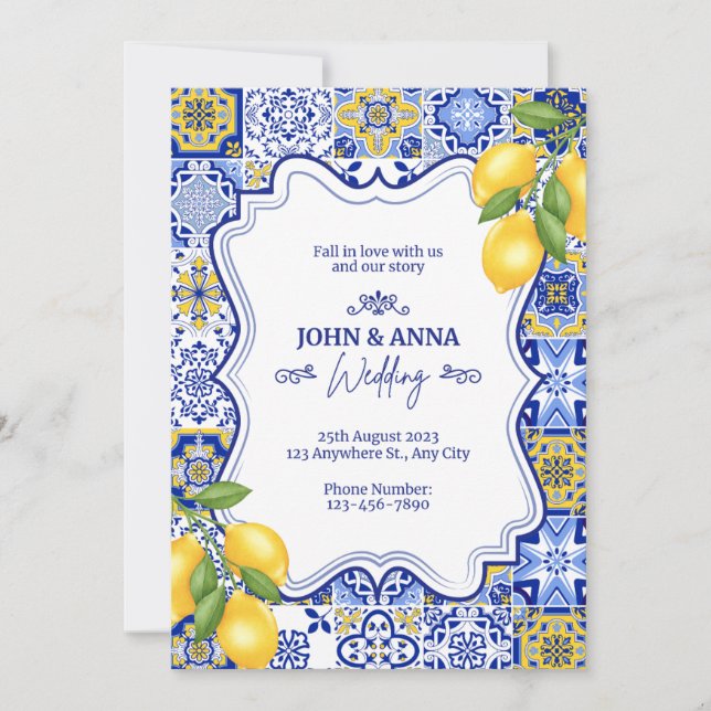 Indian design wedding invitation  (Front)