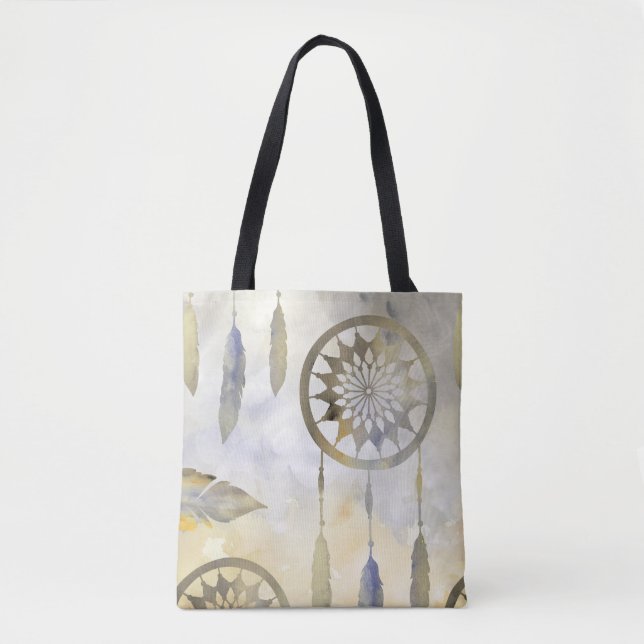 Indian Dream Catcher Sky Tones Tote Bag (Front)
