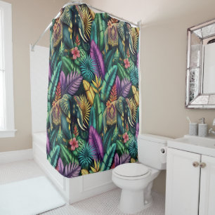 Indian Elephant Jungle Dreams Seamless Surface Shower Curtain