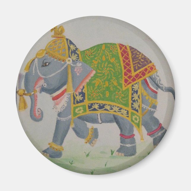 Indian Elephant Magnet (Front)
