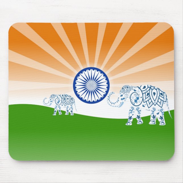 Indian elephant mouse pad (Front)