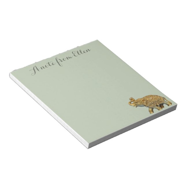 Indian Elephant Notepad (Angled)