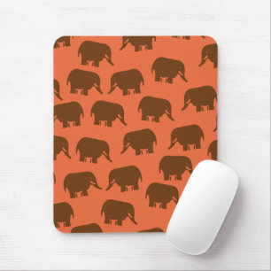 Indian Elephant Pattern Mouse Pad