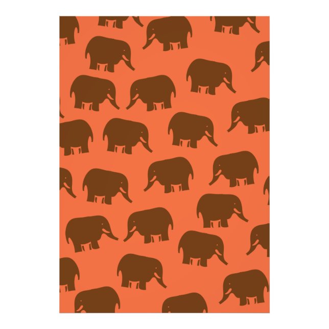 Indian Elephant Pattern Photo Print (Front)