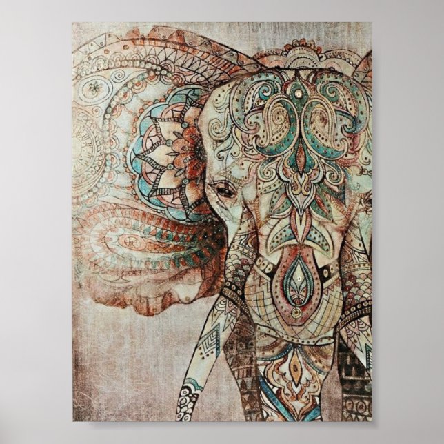 Indian Elephant Poster (Front)