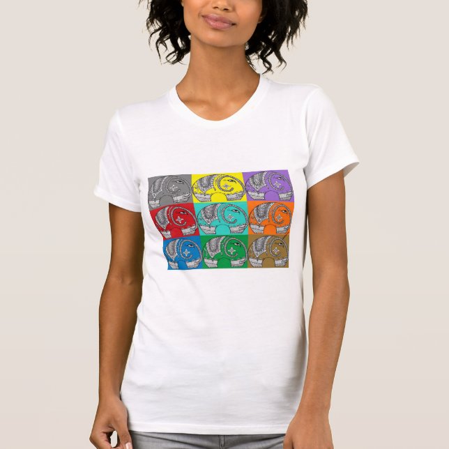 Indian Elephants ladies t-shirt (Front)