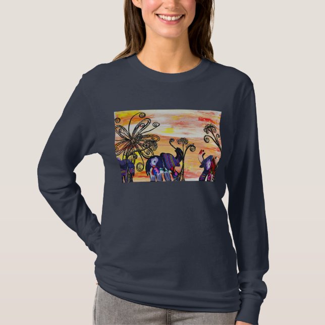 Indian Elephants T-shirt (Front)
