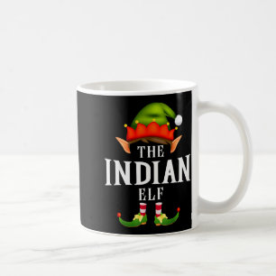 Indian Elf Group Funny Christmas Pajama Party  Coffee Mug