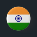 Indian Flag, Flag of India 3 Cm Round Badge<br><div class="desc">Indian Flag,  Flag of India button/badge by World Flags United.</div>