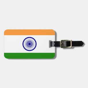 Indian Flag - High Quality Image Luggage Tag