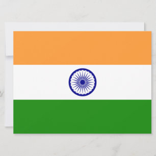Indian Flag (India) (South Asian Country) (Bharat) Card