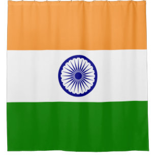 Indian Flag (India) (South Asian Country) (Bharat) Shower Curtain
