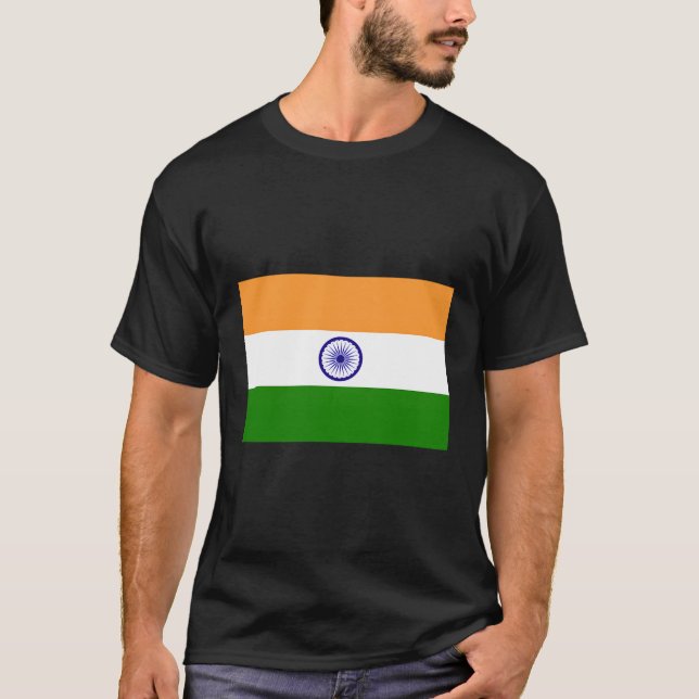 Indian Flag Of India T-Shirt (Front)
