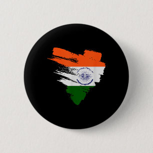 Indian Flag Patriotic August 15 1947 India 6 Cm Round Badge