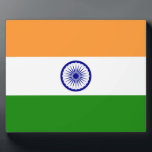 Indian Flag Plaque<br><div class="desc">Indian Flag. Great flag of India</div>