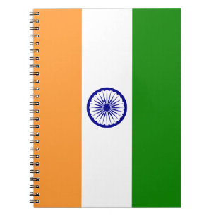 Indian Flag Spiral Notebook